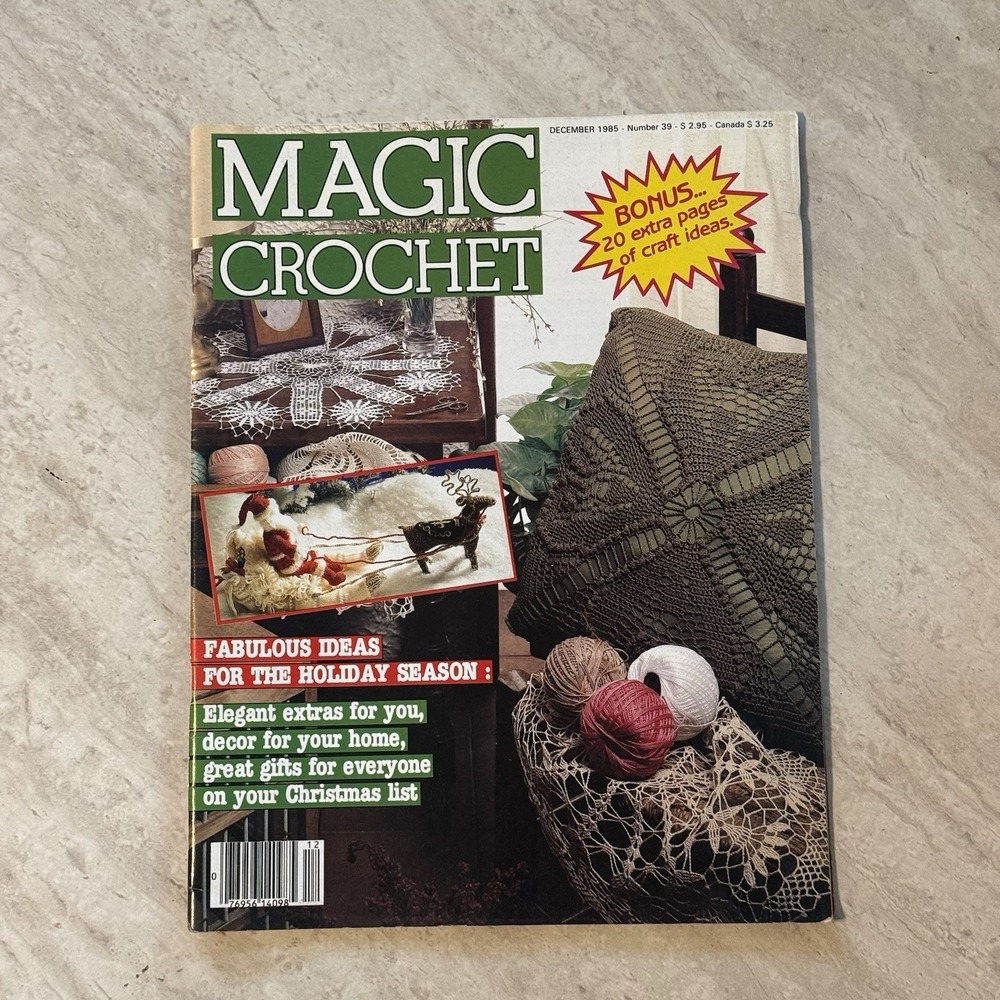 Magic Crochet December 1985 Number 39 Vintage Patterns